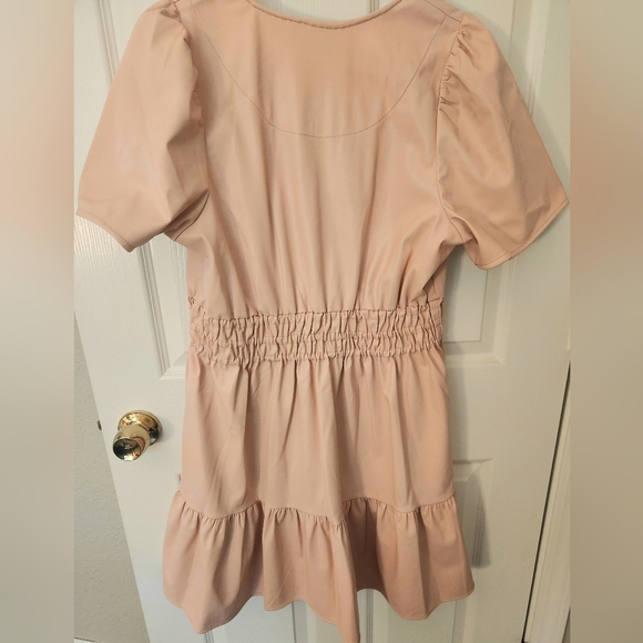 Anthropologie somerset mini dress vegan leather -NWT - Picture 5 of 7